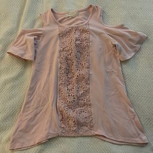 Girls cold shoulder top